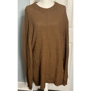 Benson Brown Oversized Sweater Dress, Alpaca/Polyamide, Knit, XL